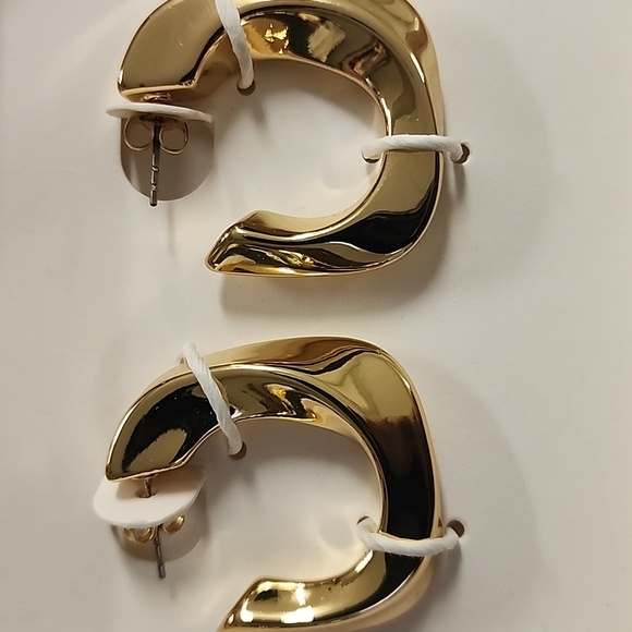 ZARA Medium Twisted Hoop - Picture 7 of 11